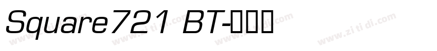 Square721 BT字体转换